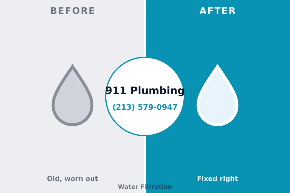 Before and after: plumbing company Chandler, TX